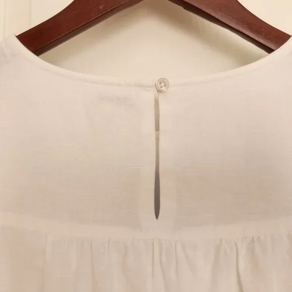 NWOT J. Crew Factory Embroidered Linen/Cotton Dress XXS - Picture 5 of 7